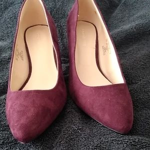 Covington Red Suede Heels